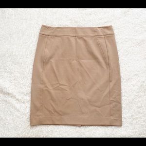 Ann Taylor Khaki Stretch Pencil Skirt Size 12P